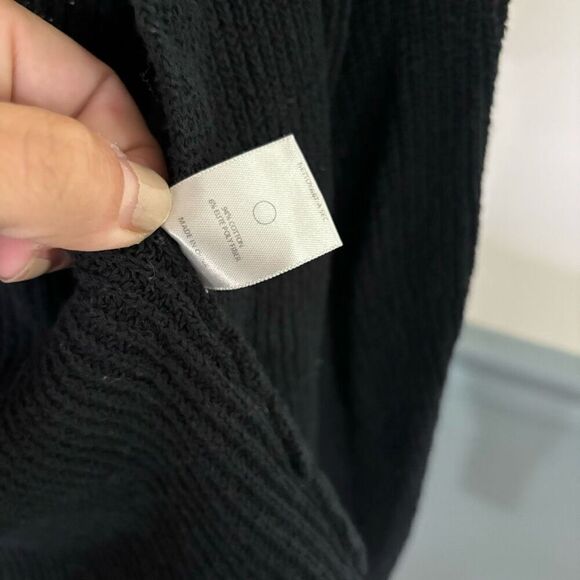 n:Philanthropy Black Open Front Cardigan Sweater Size Small - Picture 3 of 4